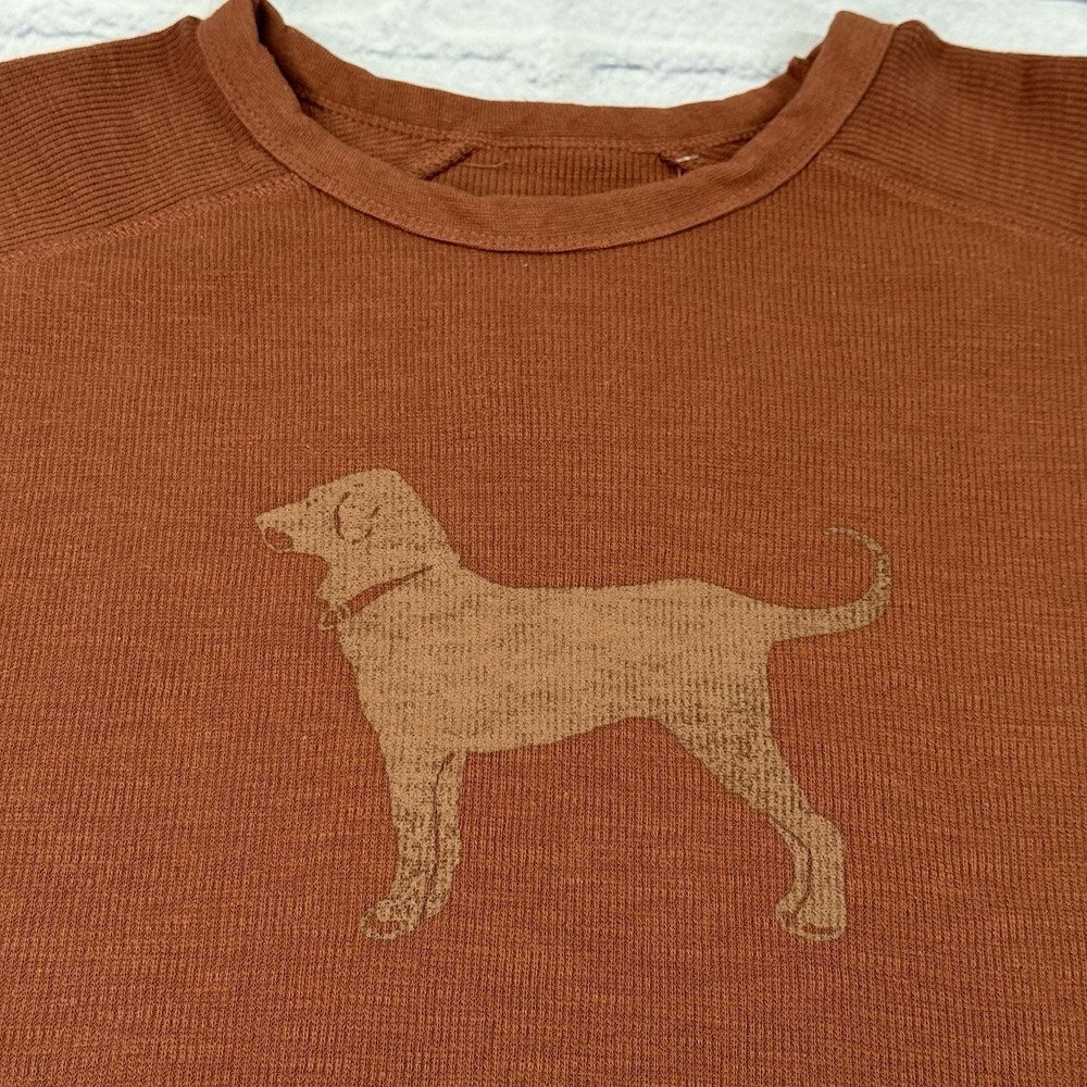The Black Dog Men's Dukes County Thermal Crew Size L Sequoia Life Off The Leash - Picture 8 of 16